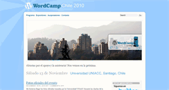 Desktop Screenshot of chile.wordcamp.org