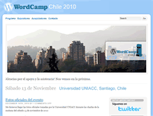 Tablet Screenshot of chile.wordcamp.org