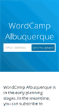 Mobile Screenshot of albuquerque.wordcamp.org