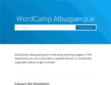 Tablet Screenshot of albuquerque.wordcamp.org