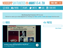 Tablet Screenshot of 2011.sf.wordcamp.org