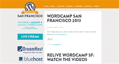 Desktop Screenshot of 2012.sf.wordcamp.org