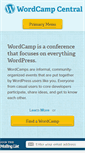 Mobile Screenshot of central.wordcamp.org