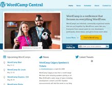 Tablet Screenshot of central.wordcamp.org